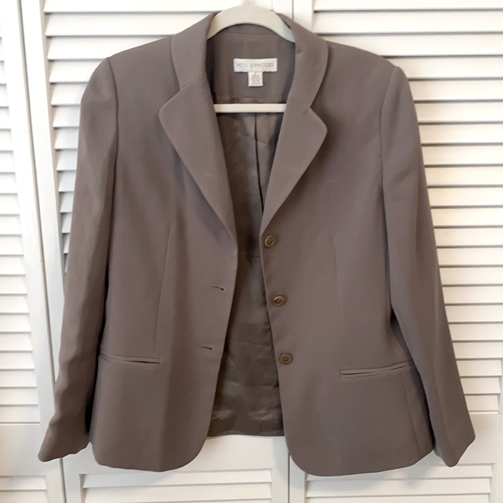 Petite Sophisticate Size 8 Blazer - Brown